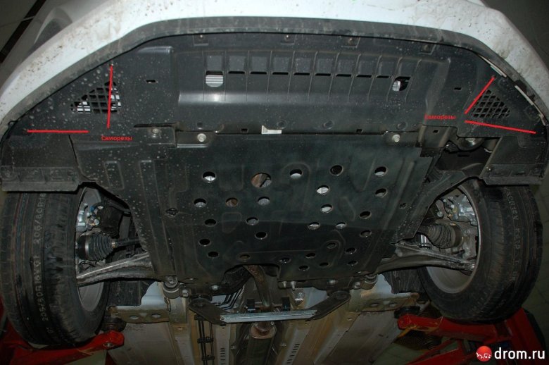 Защита днища шевроле круз
