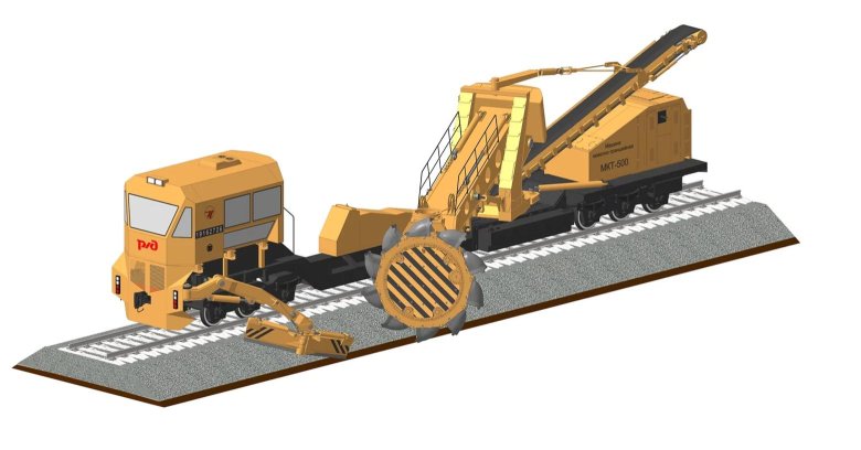 Щом-2000 высокопроизводительная щебнеочистительная машина