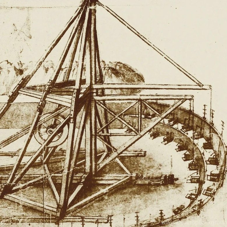 Экскаватор леонардо да винчи