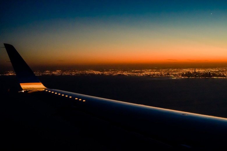 Красивый вид из самолета