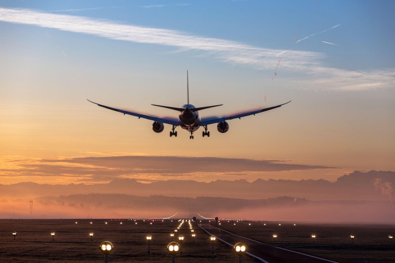 Приземление самолета