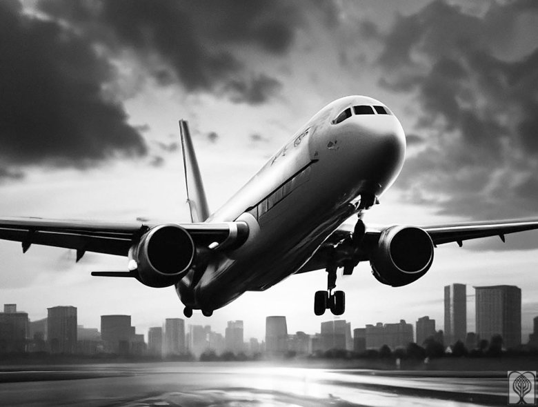 Взлет самолета