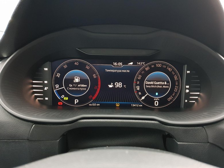 Цифровая приборная панель skoda octavia a7