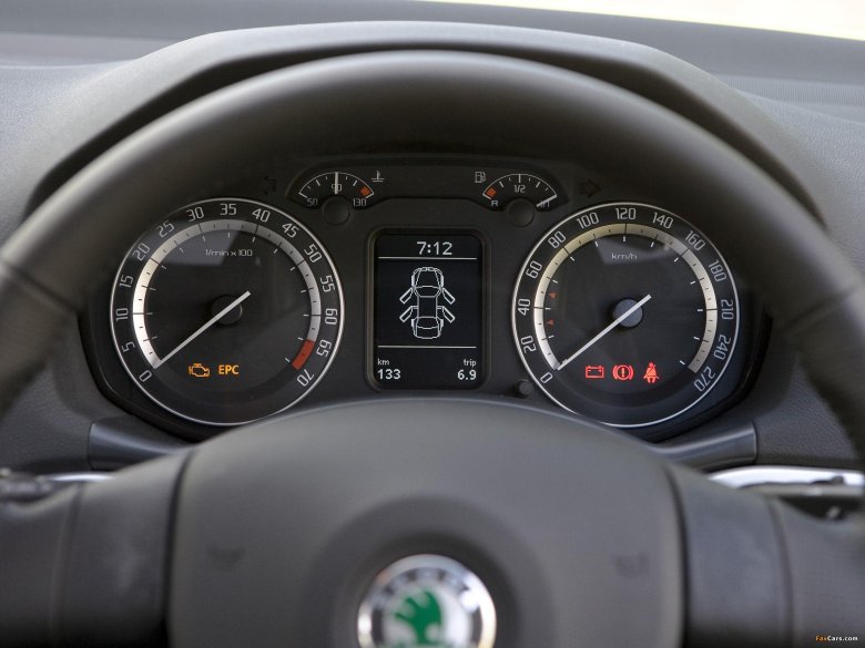 Приборка шкода октавия а5