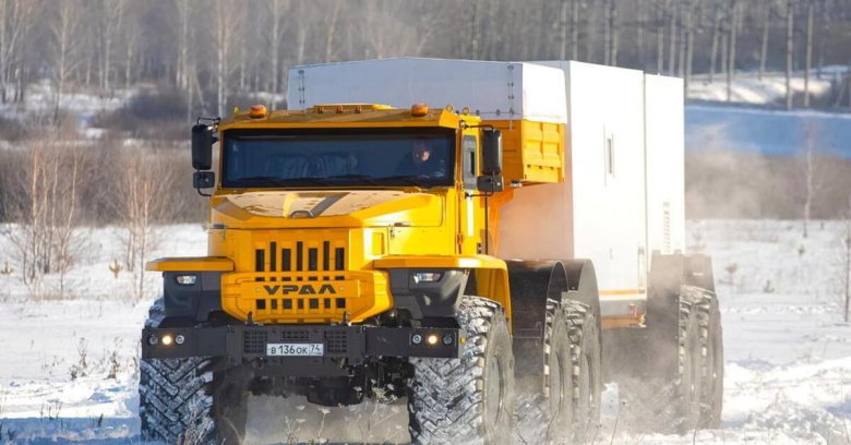 Арктический автопоезд урал