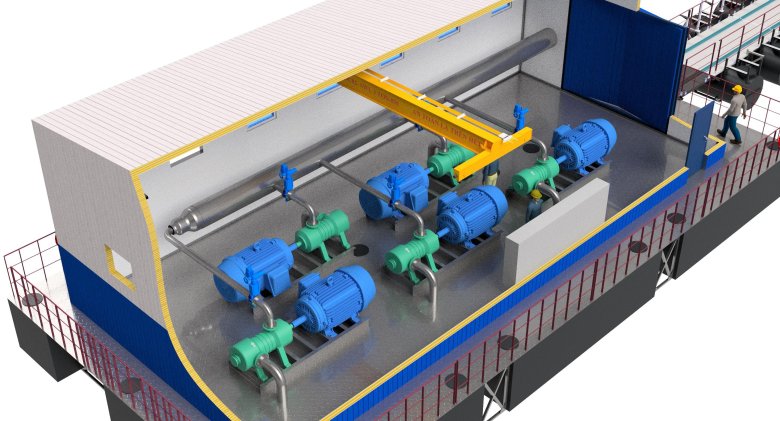 Плавучая насосная станция