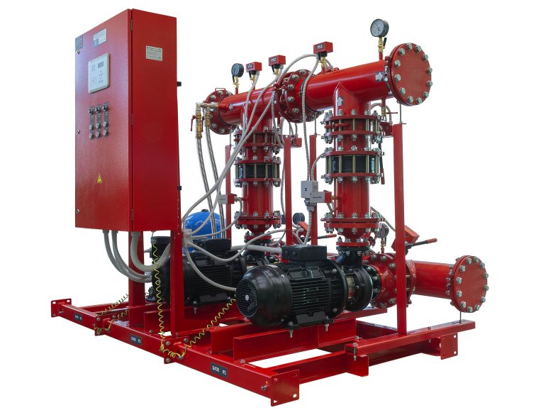 Насосная станция пожаротушения с жокей насосом