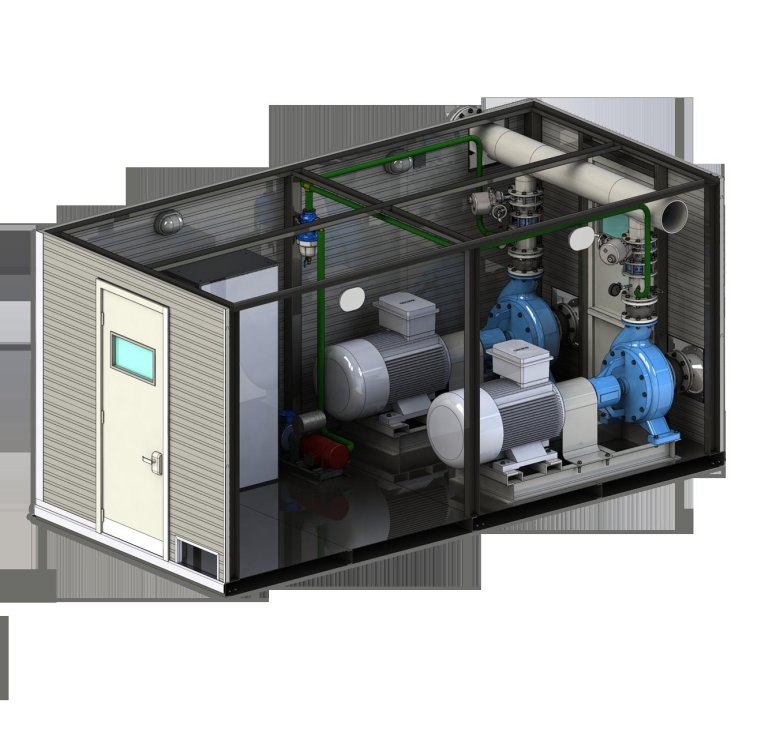 Блок-бокс повысительной насосной станции