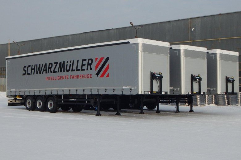 Шторный полуприцеп шварцмюллер