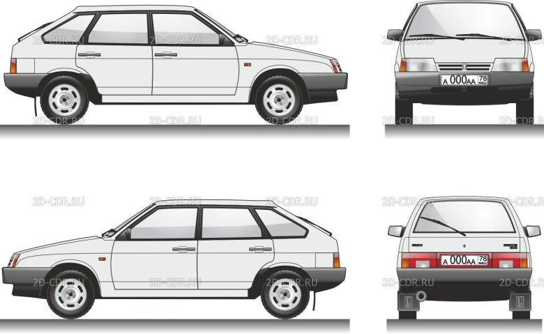 Лада 2109 чертеж