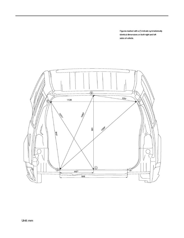 Геометрия кузова ниссан nv200 vm20