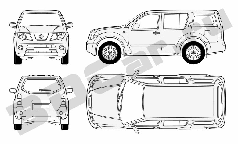 Ниссан патфайндер ширина