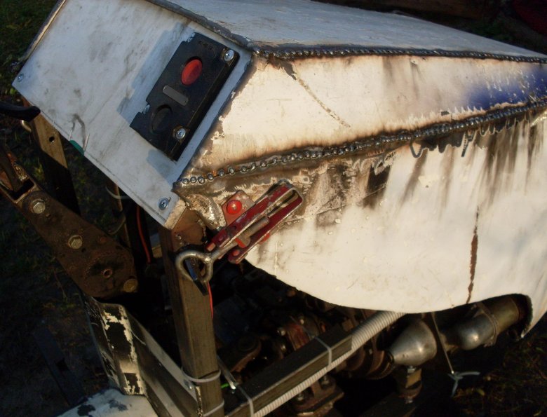 Капот на самодельный минитрактор