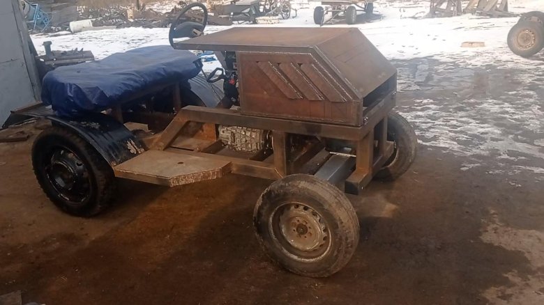 Трактор переломка 4х4 самоделка