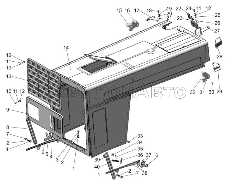 Крышка капота мтз 80