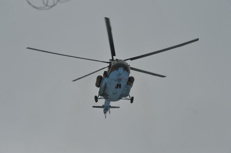 Упавший вертолёт ми 8