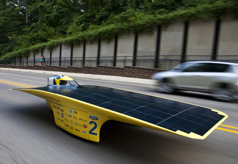 Solar powered race car