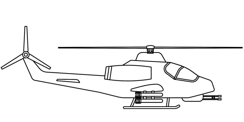 Раскраска вертолет