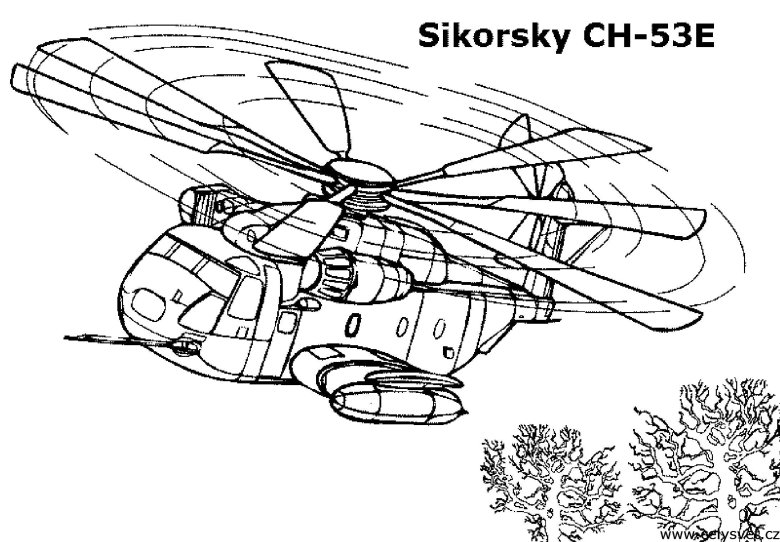Военная вертолет раскраска ми-24