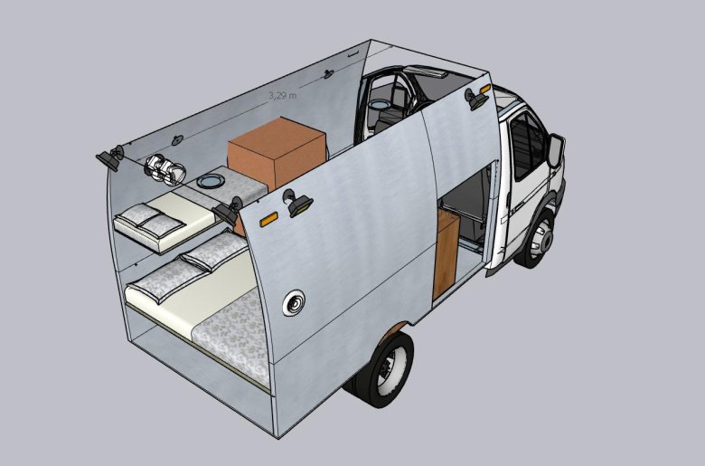 Газель кемпер 4х4