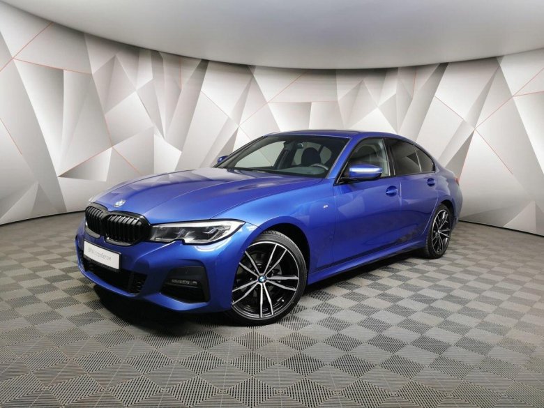 БМВ бело синяя