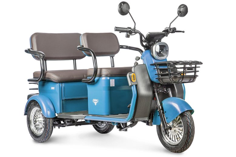 Грузовой электротрицикл rutrike гибрид 1500