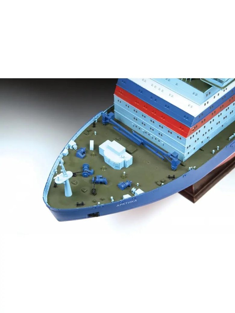 Сборная модель zvezda российский атомный ледокол арктика проект 22220 1 350