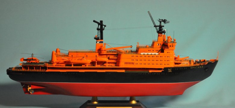 Сборная модель моделист атомный ледокол арктика