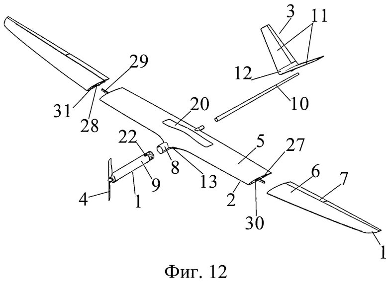 Чертеж бпла самолетного типа