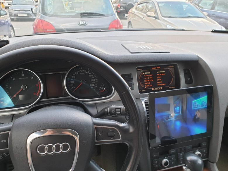 Ауди q7 4l тесла мультимедиа