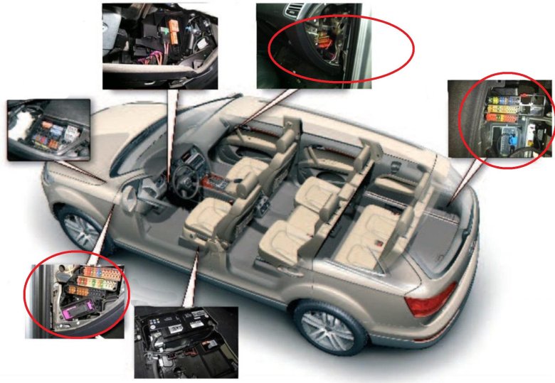 Блок предохранителей на audi q7