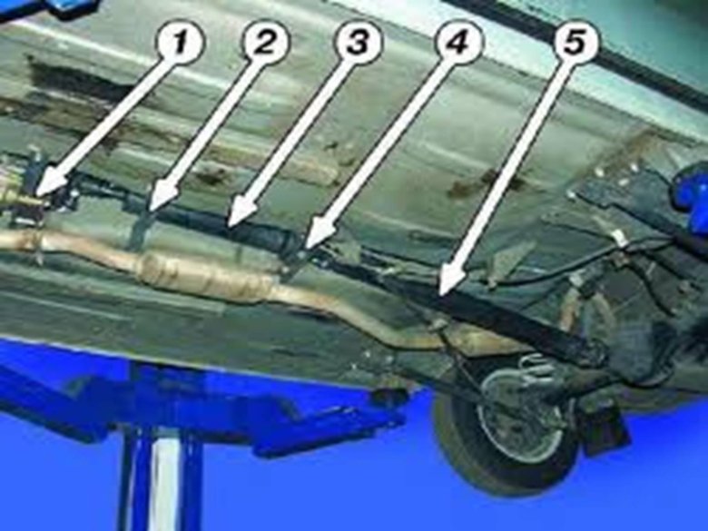 Крепления глушителя ваз 2107