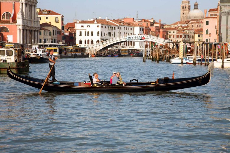 Италия венеция гондолы