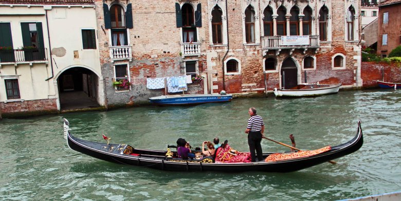 Италия венеция гондолы