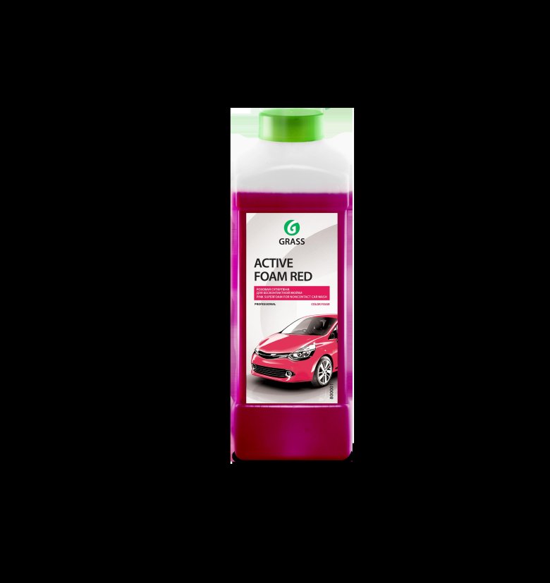 Автошампунь grass active foam red для бесконтактной мойки 1л