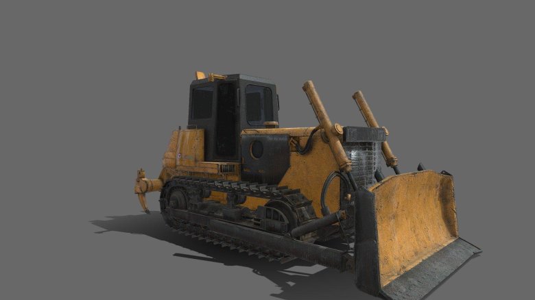 Бульдозер 3д