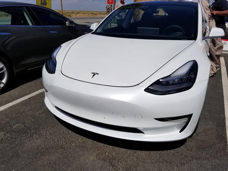 Tesla model 3 white