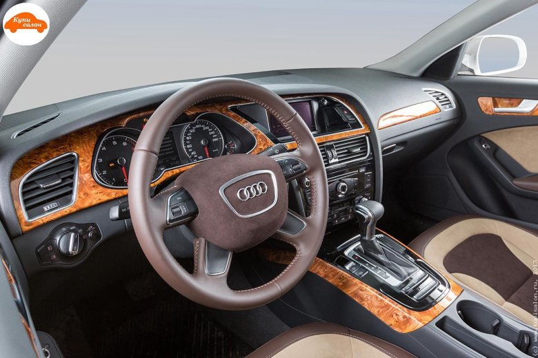 Ауди а4 с коричневым салоном