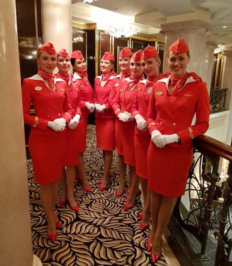 Стюардессы авиакомпании аэрофлот