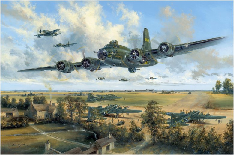 Revell b17 бомбардировщик