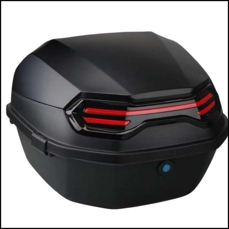 Кофр мотоциклетный багажный задний алюминиевый