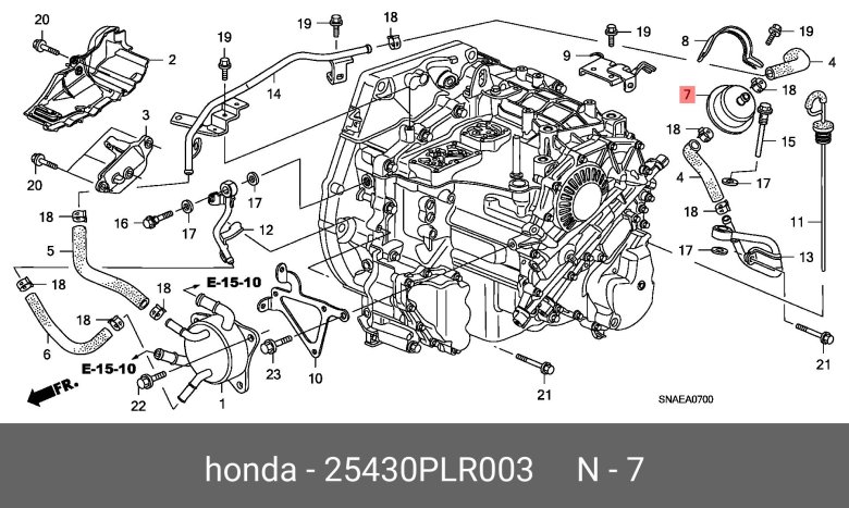 25430plr003 honda фильтр акпп