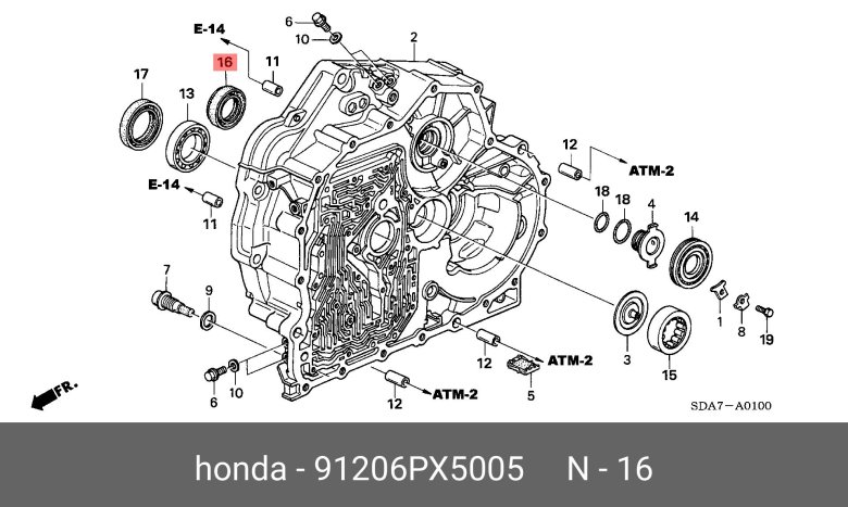 Сальник акпп хонда цивик 4д
