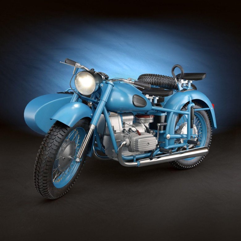 Мотоцикл урал 3d model