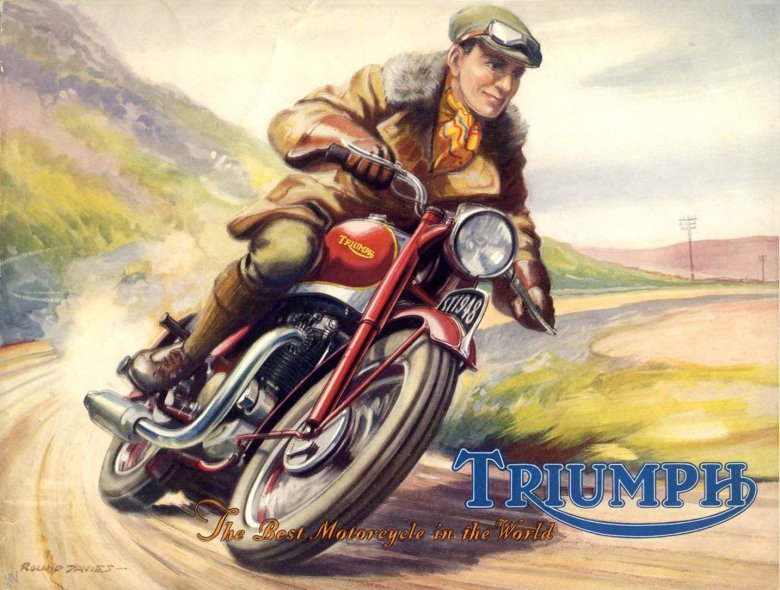 Плакат мотоцикл