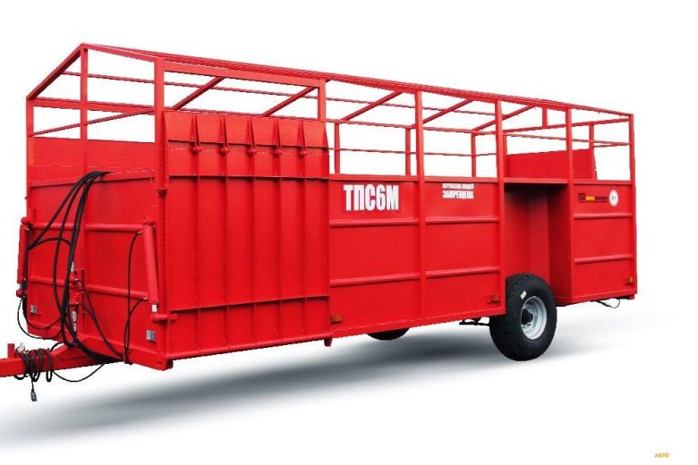 Тракторный прицеп скотовоз тпс6