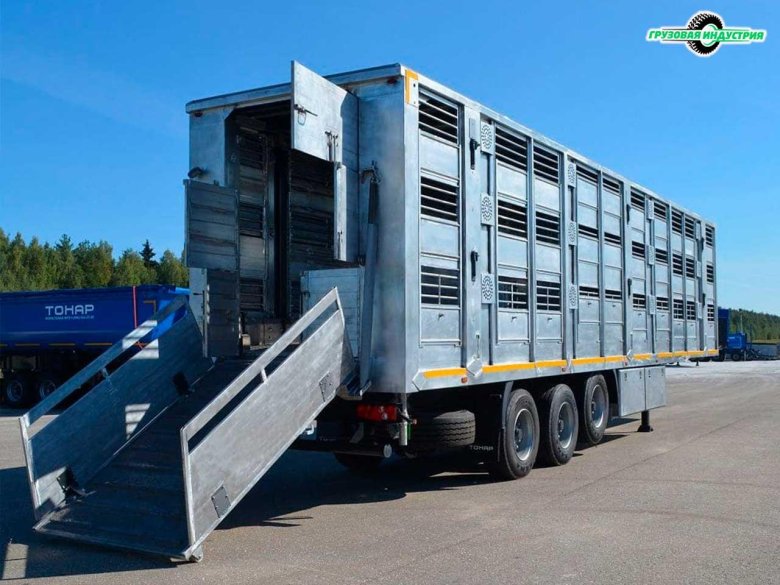 Полуприцеп скотовоз тонар-9827