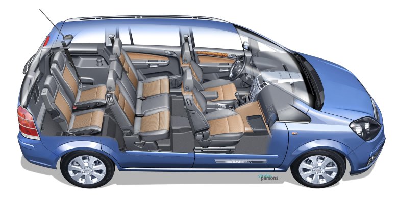 Опель зафира 7 мест