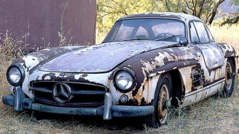 Mercedes-benz 300sl заброшенный