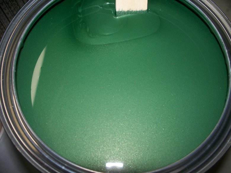 Краска зеленая